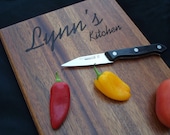 Personalized MAHOGANY 11x15 Cutting Board.  Choose your script.  Great gift for Christmas, birthday or just because.  We Ship FAST!