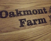 Personalized Butcher Block Hardwood WHITE OAK Cutting Board Big Oak Tree 11x15.  Perfect Gift for Christmas, Wedding, Anniversary or B-Day