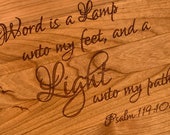 Personalized 11"x15" Butcher Block Hardwood CHERRY LIGHTHOUSE Cutting Board . Perfect Gift for Christmas, Wedding, Anniversary, Housewarming