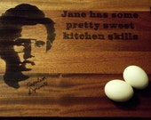 NAPOLEON DYNAMITE Personalized 11x15 MAHOGANY Butcher Block Cutting Board.  Laser Engraved with the name of your choice in place of "Jane".
