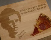 Personalized and Laser Engraved NAPOLEON DYNAMITE  Butcher Block Cutting Board.   "What are you gonna cook today?"