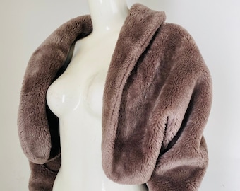 Vintage Fur Capelet by Robert Wallace . Cropped fur jacket