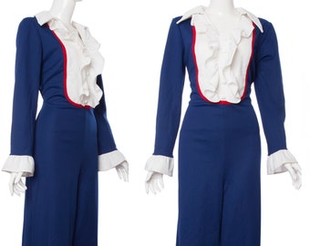 Macacão estilo anos 60 da JC Penny, modelo jardineira e calça.