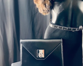 Celine Paris Made in Italy Door Knocker Shoulder Cross Body Clutch