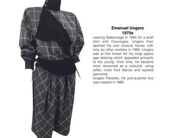 Terno curto Emanuel Ungaro estilo anos 70