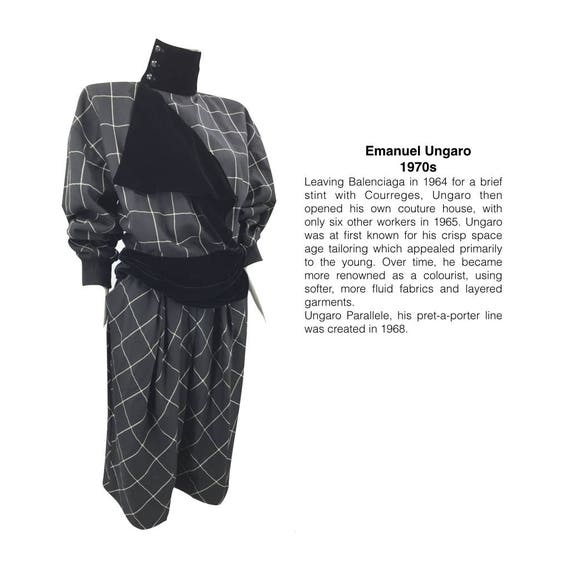 Emanuel Ungaro 70s Tailor Short Suit - image 1