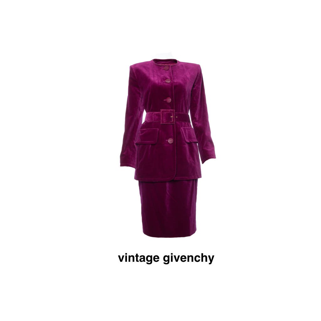 GIVENCHY 美品！ベルベットスーツ♡スカート2着 GIVENCHY 美品！ベルベットスーツ♡スカート2着