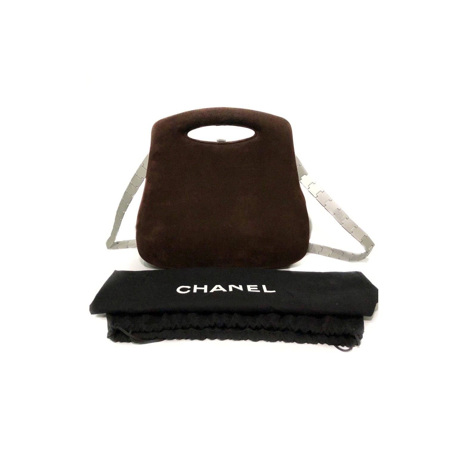 Chanel Futuristic Hard Case Handbag Chanel Brown Bag Chanel 
