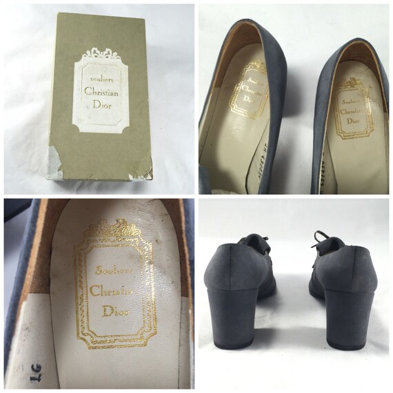 Christian Dior Vintage Chunky Heel SZ36 1960s, Di… - image 2