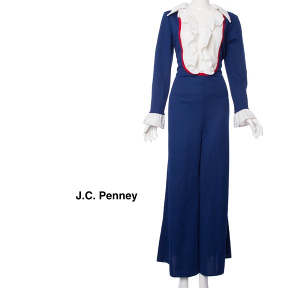 1960s Jumpsuit JC Penny Romper Pant Suit - image 2