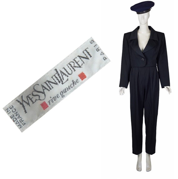 Yves saint laurent two piece pant suit 1980s