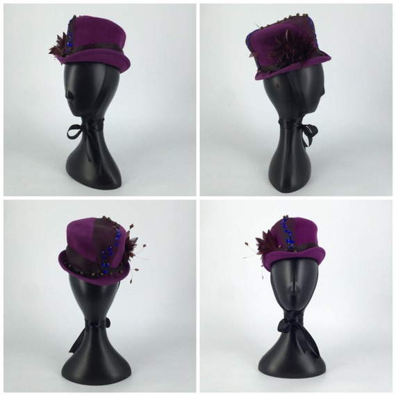 80s Fascinators Top Hat - image 3