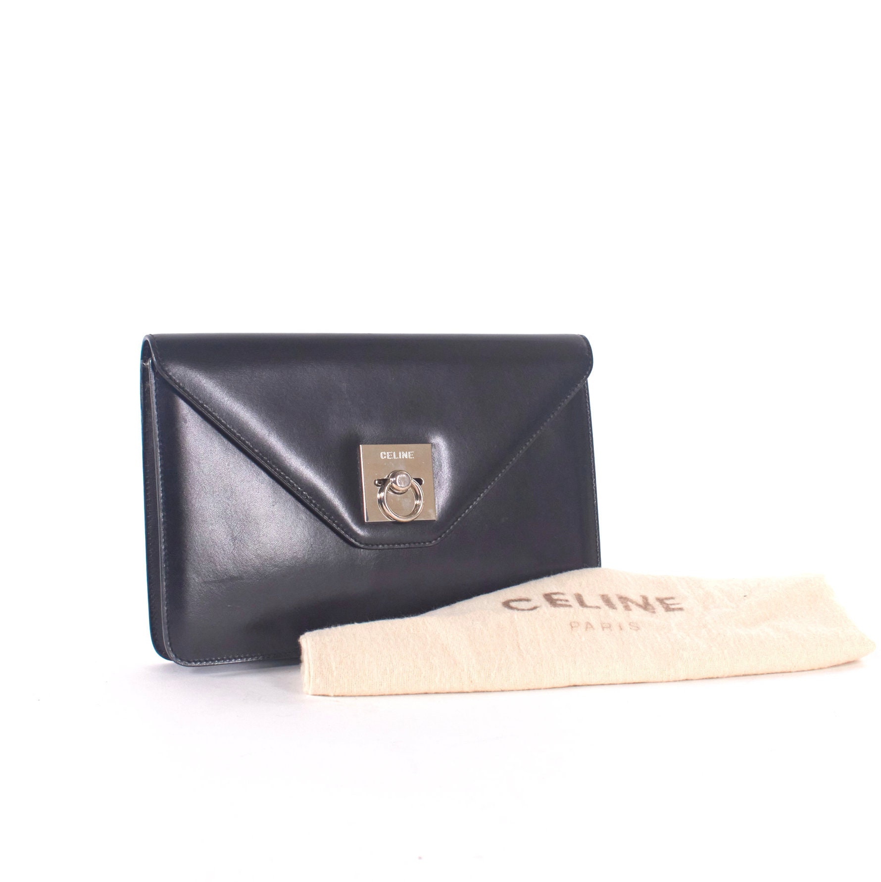 Celine Pocket Envelope Clutch - Black Clutches, Handbags - CEL263791