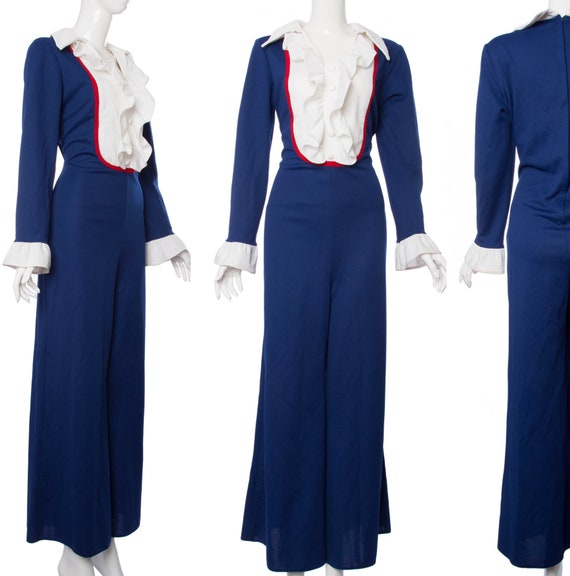 1960s Jumpsuit JC Penny Romper Pant Suit - image 1