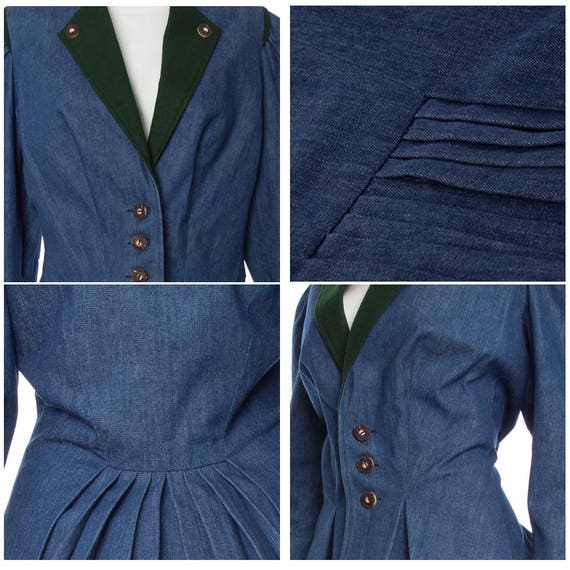 victorian-military style cropped jacket - image 5