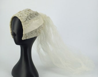 1940s Veil and hat