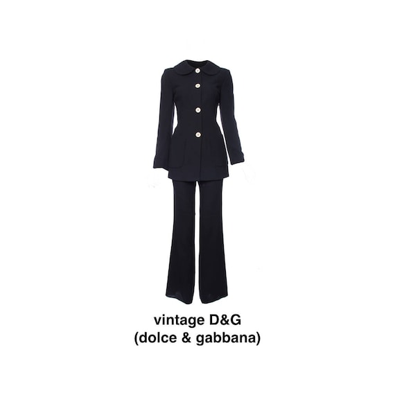Vintage D G Dolce and Gabbana Pant Suit Etsy Canada