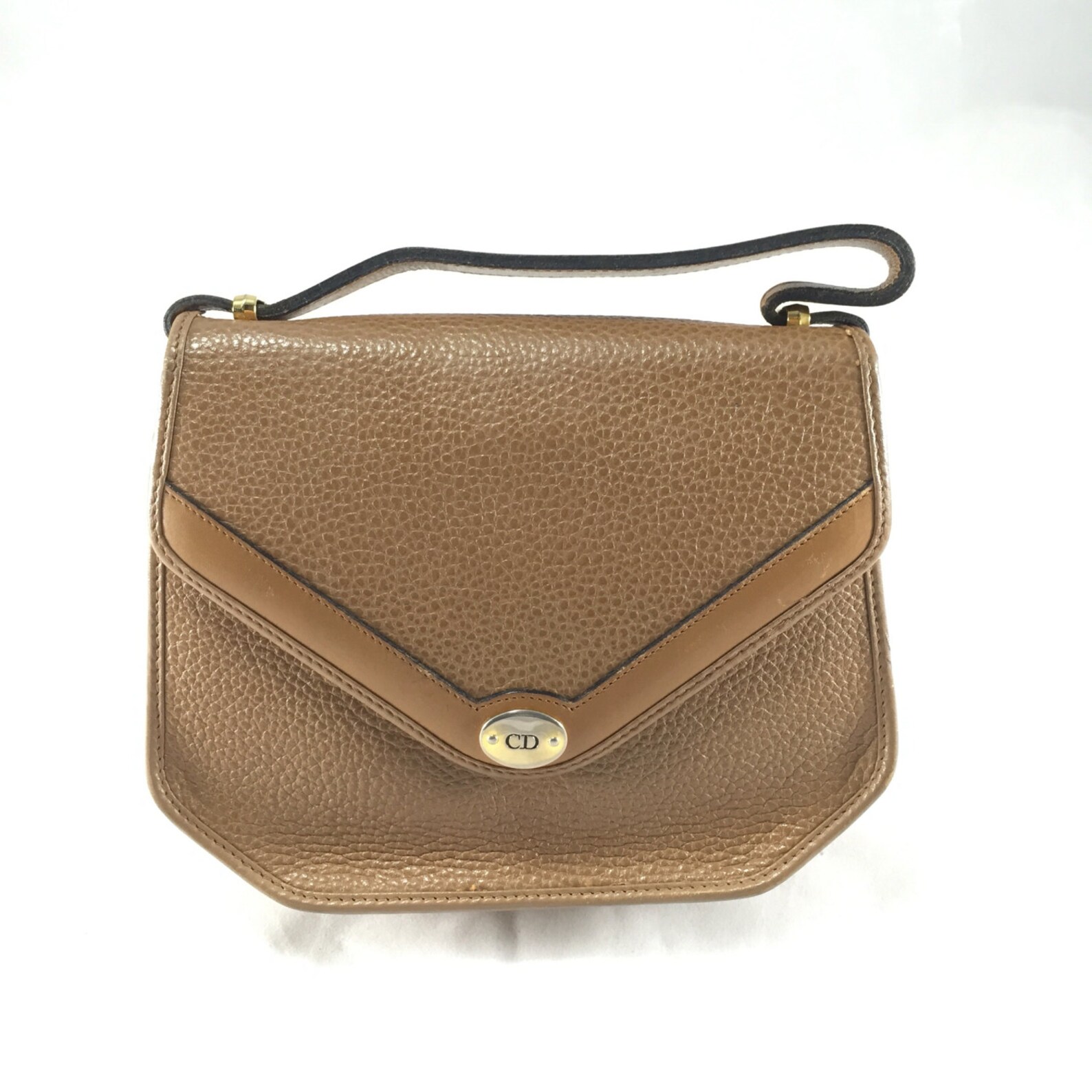 Vintage Christian Dior Brown Leather 2-way Bag - Etsy Hong Kong