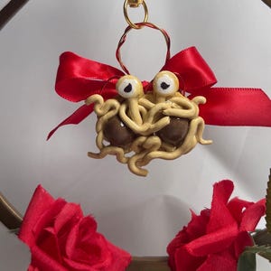 Valentine&#39;s Day Flying Spaghetti Monster Ornament/Pin