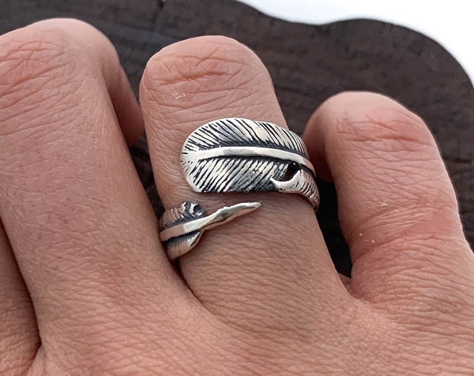 Silver Leaves Rings, 925 Sterling Silver Ring, Leaf Ring, Leaf Wrap Ring,Silver Leaf Ring, Leaf Wrapped Around Finger
