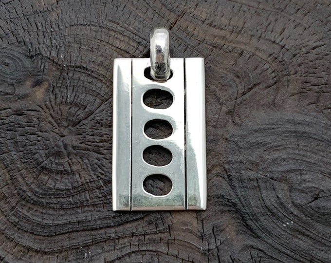 Silver Pendants, Mans Ladder Pendant, Grooms Gift, Sterling Silver Pendant, Men Jewellery