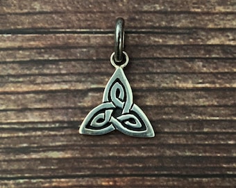 Triskelion Celtic Symbol Pendant, Sterling Silver, Celtic Trinity Triquetra Knot,Silver Celtic Pendant,Symbol Pendant