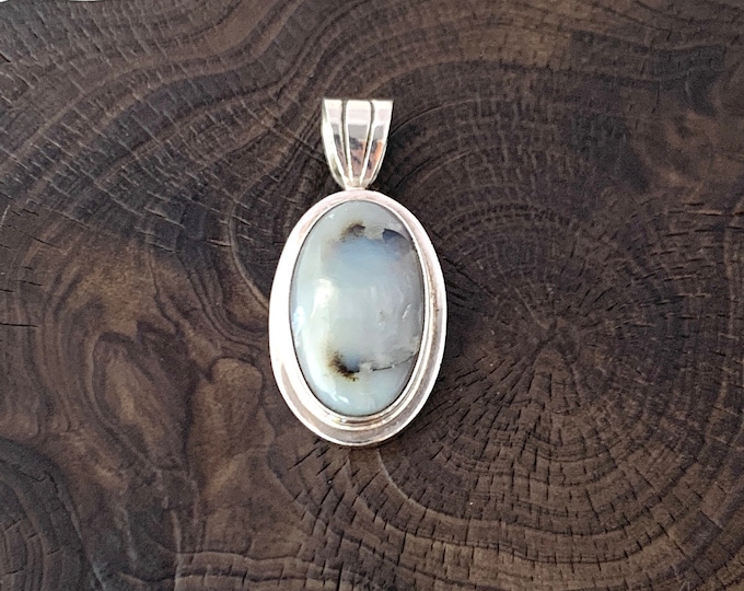 Moss Agate Pendant, Stunning Oval Pendant, Agate Necklace,Silver Pendant, Natural Moss Agate Jewelry, Silver 925