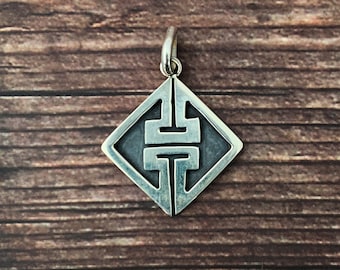 Celtic Sterling Silver Pendant, Symbolic Jewellery, Irish, Celtic Necklace, Silver Celtic Pendant