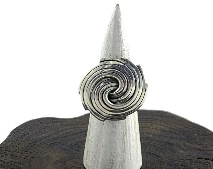 Silver Ring, Multi Strand Circular Silver Swirl Ring, Women Ring, Stunning Silver Ring, Solid Silver Ring,Stunning Ring