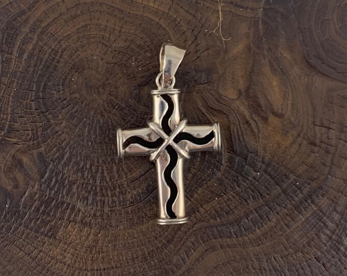 Silver Cross Pendant, Sterling Silver Cross, Confirmation, Birthday Gift ,Religious, Solid silver