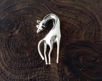 Silver Giraffe Pin, Sterling Silver Giraffe Brooch, Animal Brooch, Pin, Giraffe Pin, Giraffe Jewellery, Giraffe lover,Solid Silver 925