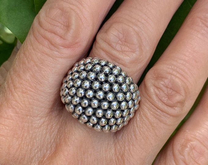 Silver Ring, Stunning Dome Ring, Silver Ball Dome Ring ,Sterling Silver 925, Original Ring, Ball Ring, Silver Dome Ring