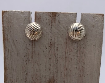 Silver Round Stud, Half-Spheres Post, Silver Earrings, Minimalist Post Earrings, 925 Silver, Everyday Wear, Silver Post