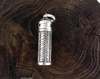 Memorial Jewellery, Prayer Box, Urn, Wish Box, Multi Purpose Cylinder,Stash Necklace, Lasting Memories Jewellery, Sterling Silver Cylinder