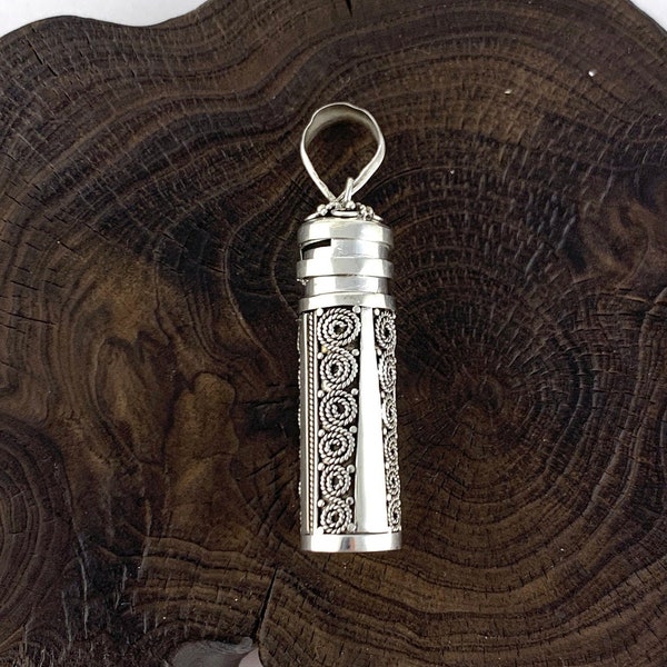 Memorial Jewellery, Prayer Box ,Urn, Wish Box, Multi purpose Cylinder, Lasting Memories Jewellery, Sterling Silver