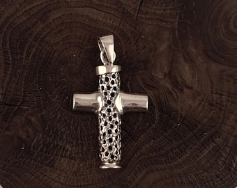 Silver Cross Pendant, Sterling Silver Cross, Confirmation, Birthday Gift, Religious, Easter Silver Cross