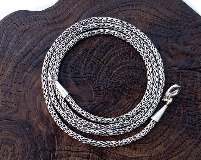 Sterling Silver Chain,  Oxidized Chain, Silver Necklace, Chain Necklace,Oxidized Sterling Silver Chain