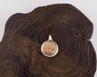 Canadian Penny Jewellery, Coin Pendant,Lucky, Birthday,  Maple Leaf, Anniversary, Born,