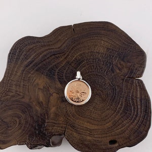 Canadian Penny Jewellery, Coin Pendant,Lucky, Birthday, Maple Leaf, Anniversary, Born, image 1