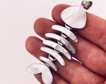 18 Chain CELESTIA Sterling Silver Women Necklace Mother of Peral Abalone Shell Necklace Gifts for Girlfriend