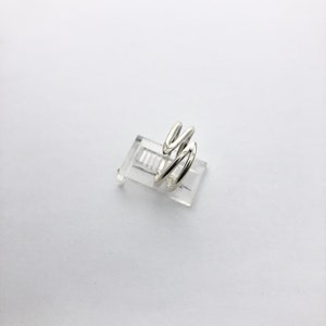Silver Ring,minimalist Parallel Lines Ring, Sterling Silver Ring ...