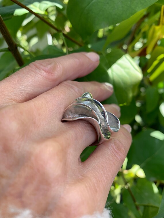 祝開店！大放出セール開催中 Stunning Silver Silver Sterling Ring, Chunky Silver Ring, アクセサリー