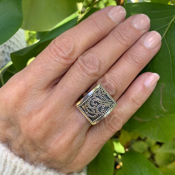 Bague filigrane argent hotsell