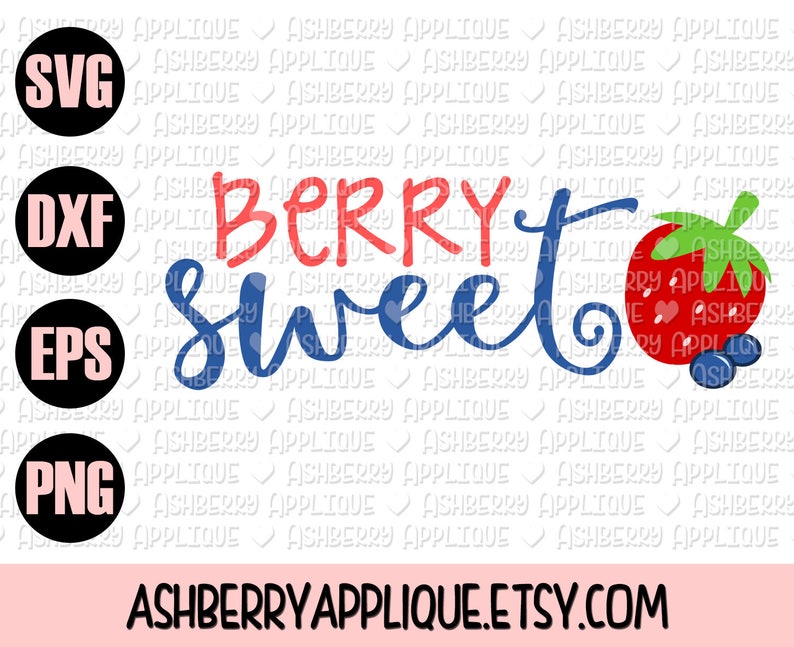 Download Berry Sweet SVG/DXF Cut File Instant Download Vector | Etsy