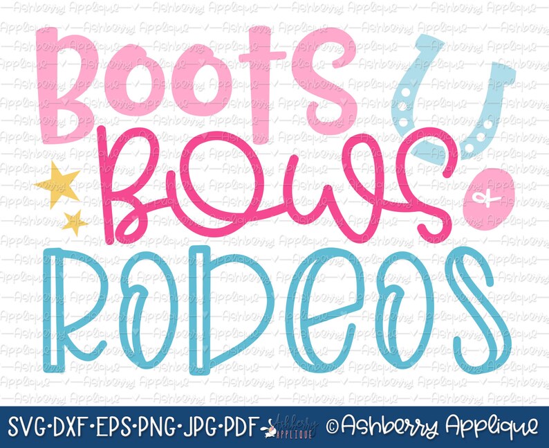 Boots Bows and Rodeos SVG/DXF Cut File Instant Download Etsy