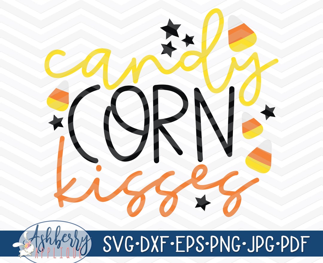 Candy Corn Kisses SVG/DXF Cut File Instant Download - Etsy