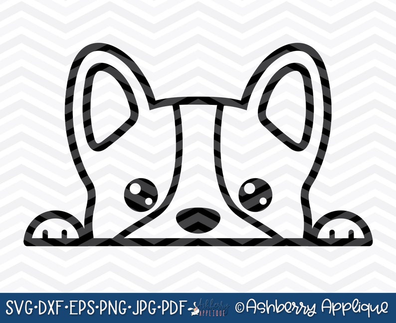 Peeking Puppy SVG/DXF Cut File Instant Download Commercial | Etsy