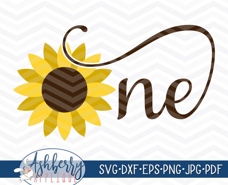 Sunflower First Birthday SVG/DXF Cut File Instant Download | Etsy