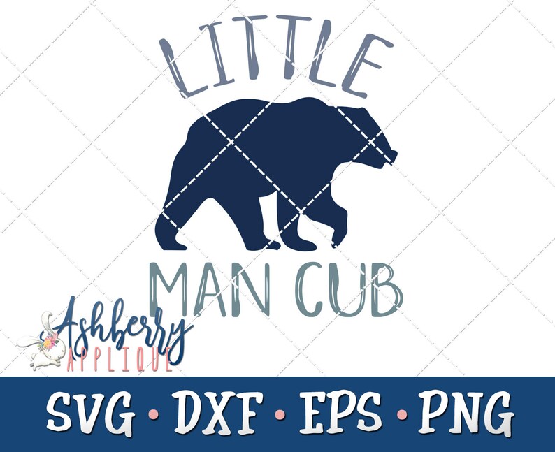 Download Little Man Cub SVG/DXF Cut File Instant Download Bear SVG ...