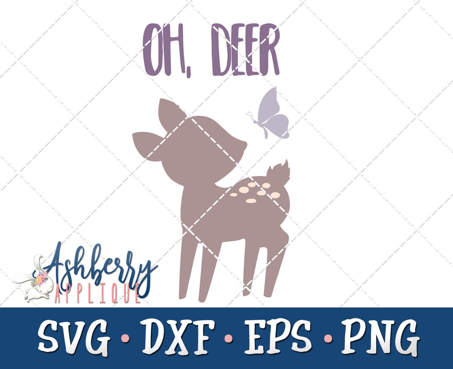 Download Oh Deer Svg Dxf Cut File Instant Download Woodland Baby Etsy